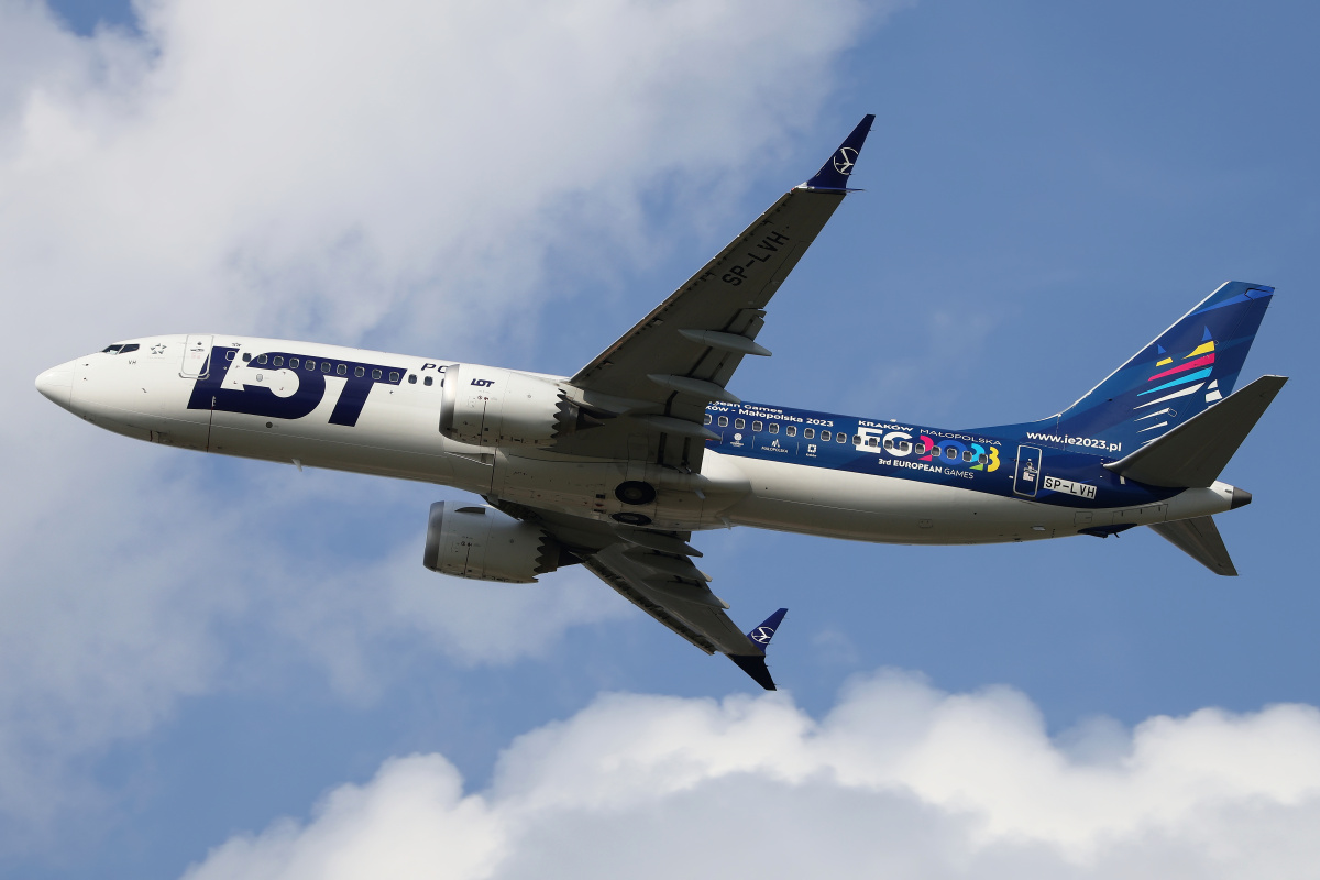 SP-LVH ("3rd European Games 2023" livery) (Aircraft » EPWA Spotting » Boeing 737-8 MAX » LOT Polish Airlines)