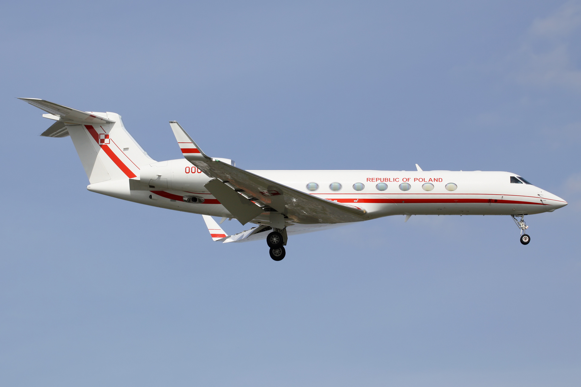 0001 (Samoloty » Spotting na EPWA » Gulfstream V » G550 (GV-SP) » Polskie Siły Powietrzne)