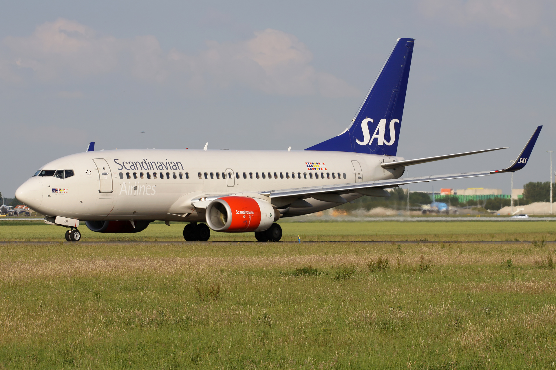 SE-RJS, SAS Scandinavian Airlines (Samoloty » Spotting na Schiphol » Boeing 737-700)