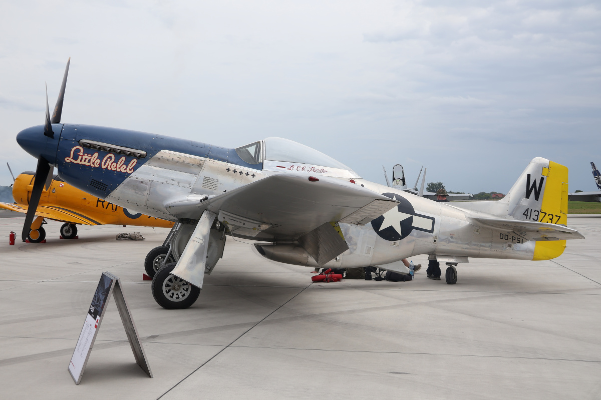 North American P-51D Mustang, OO-PSI, prywatny (Samoloty » Air Show Radom 2023)
