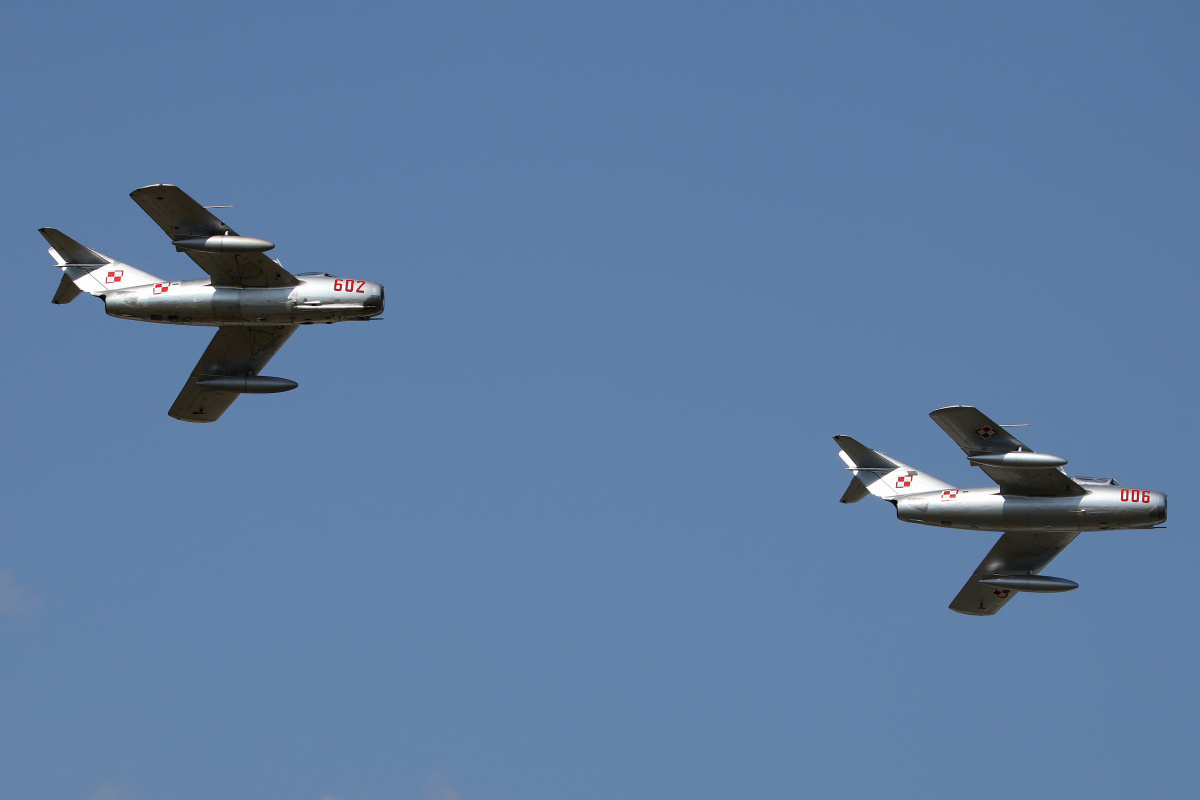 PZL Mielec Lim-2, SP-MIG (602), PZL Mielec SBLim-2, SP-UTI (006), Fubar Aviation (Fundacja Eskadra) (Aircraft » Air Show Radom 2023)