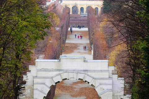 Schönbrunn From Behind Roman Ruins