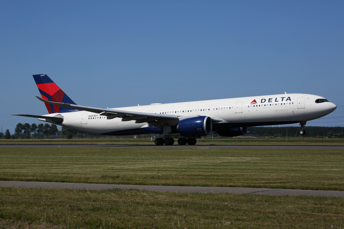 N403DX, Delta Airlines (Samoloty » Spotting na Schiphol » Airbus A330-900 (A330neo))