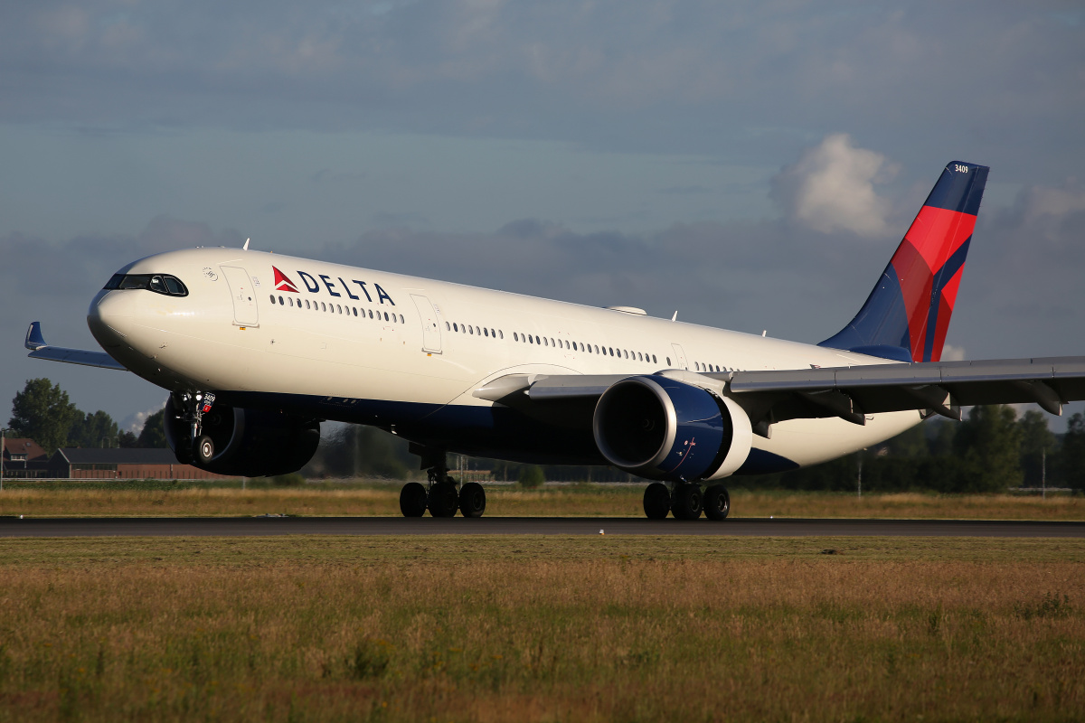 N409DX, Delta Airlines (Samoloty » Spotting na Schiphol » Airbus A330-900 (A330neo))