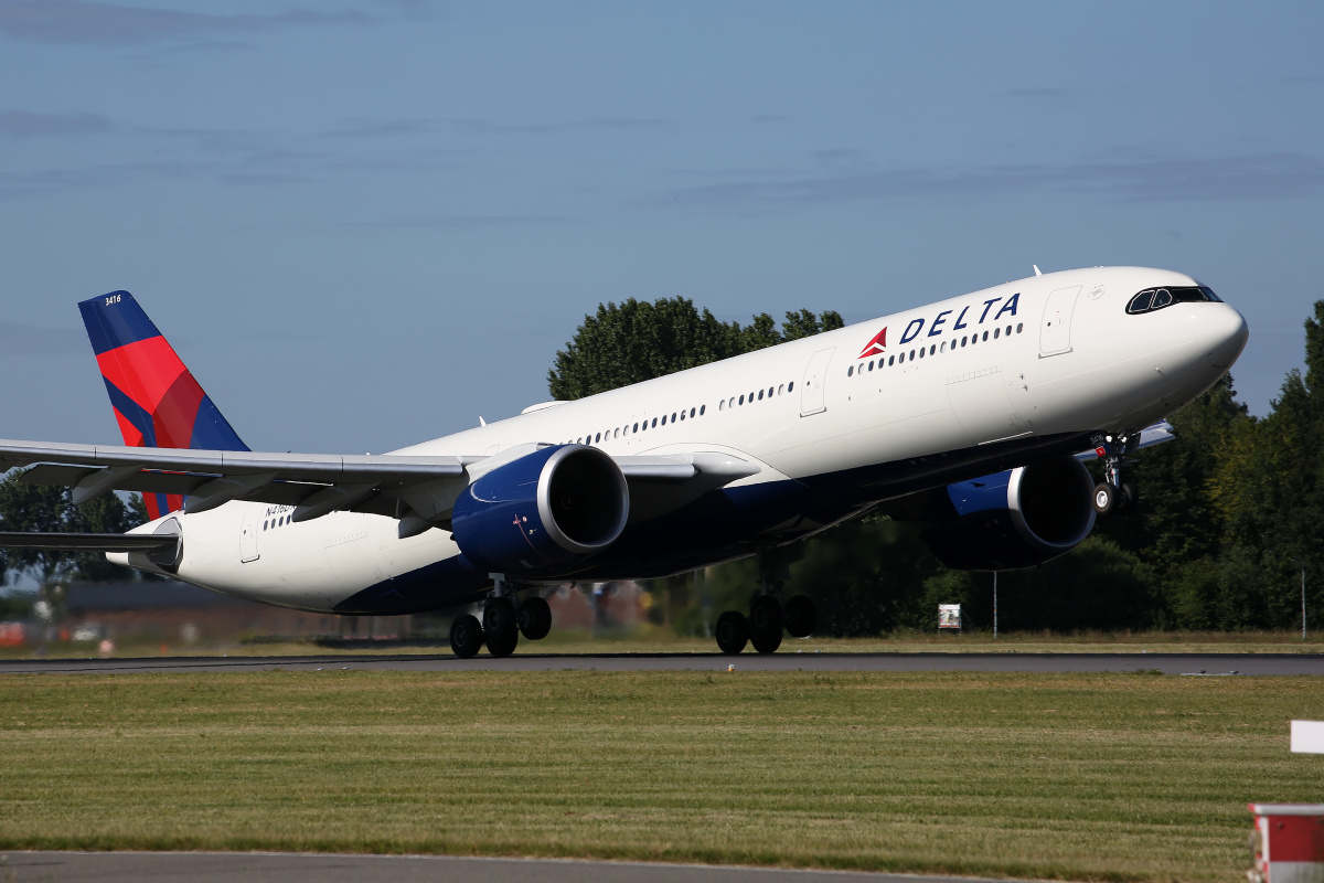 N416DX, Delta Airlines (Aircraft » Schiphol Spotting » Airbus A330-900 (A330neo))