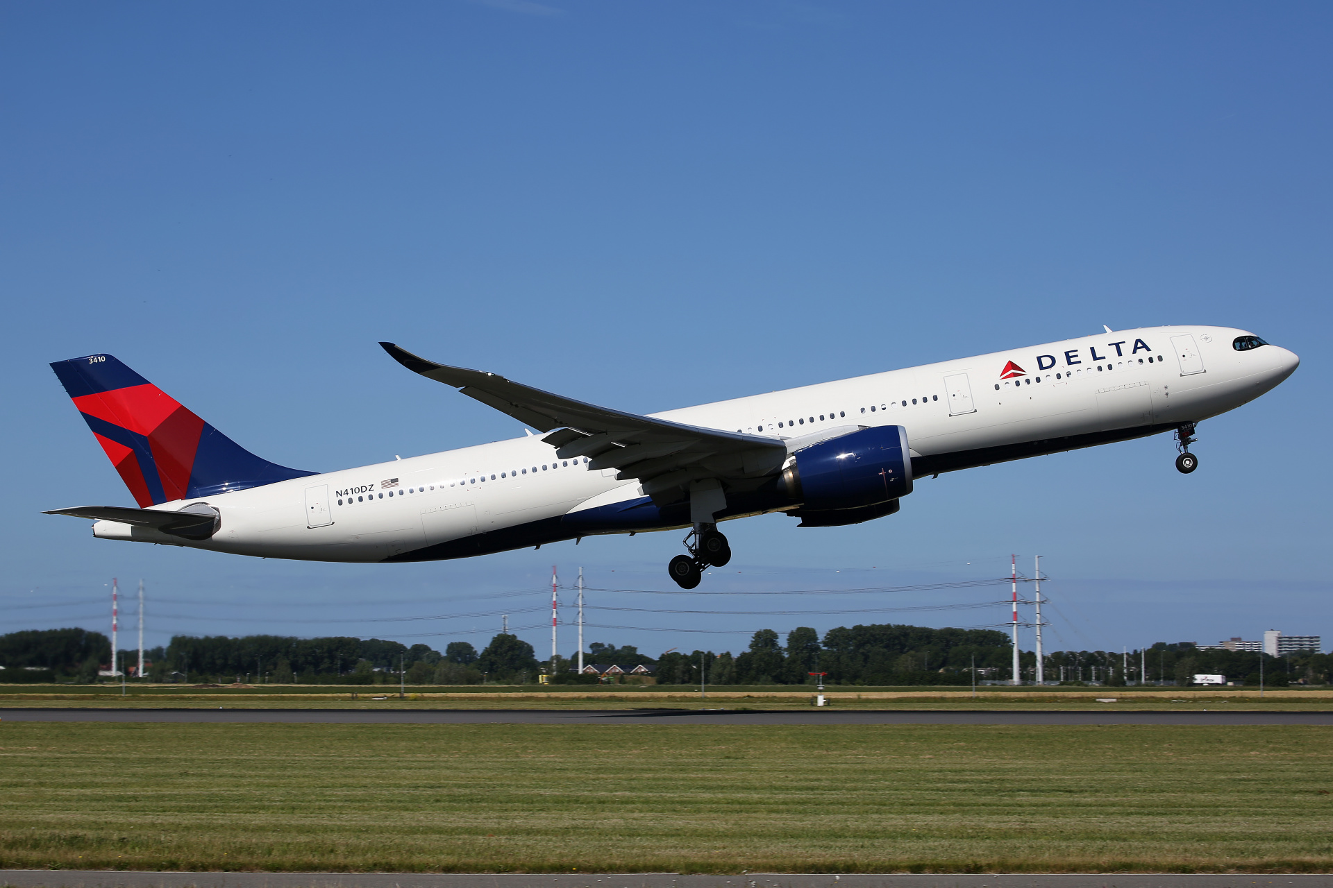 N410DX, Delta Airlines (Aircraft » Schiphol Spotting » Airbus A330-900 (A330neo))
