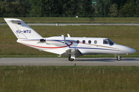 Cessna 525 CitationJet, YU-MTU, John Naisbitt University