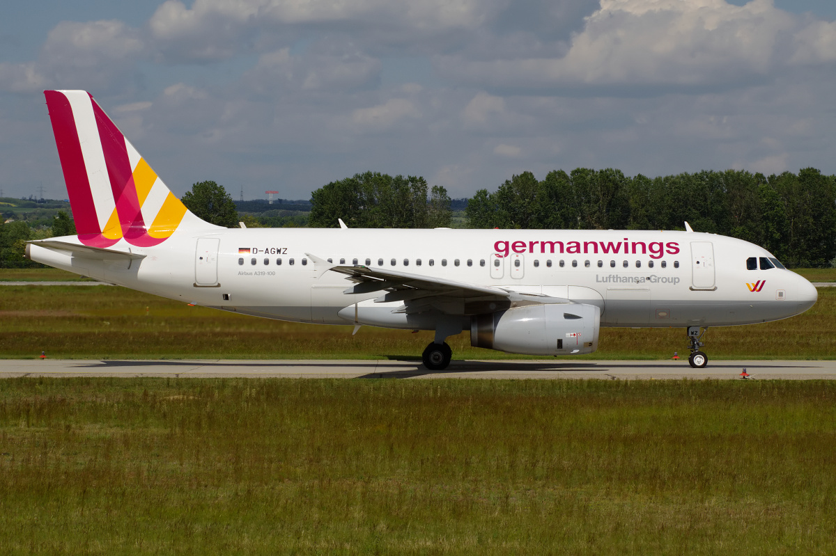 D-AGWZ, Germanwings (Samoloty » Spotting na Ferihegy » Airbus A319-100)