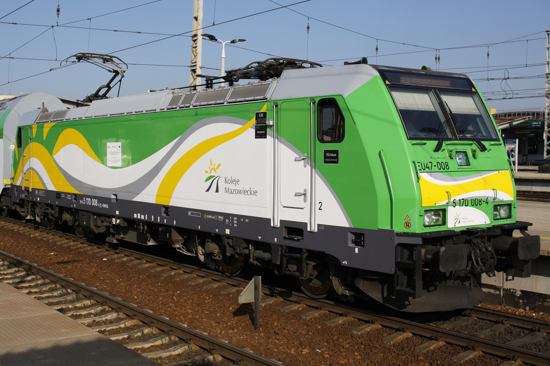 P160DC E583 EU47-008 (Hetman) (Vehicles » Trains and Locomotives » Bombardier TRAXX)