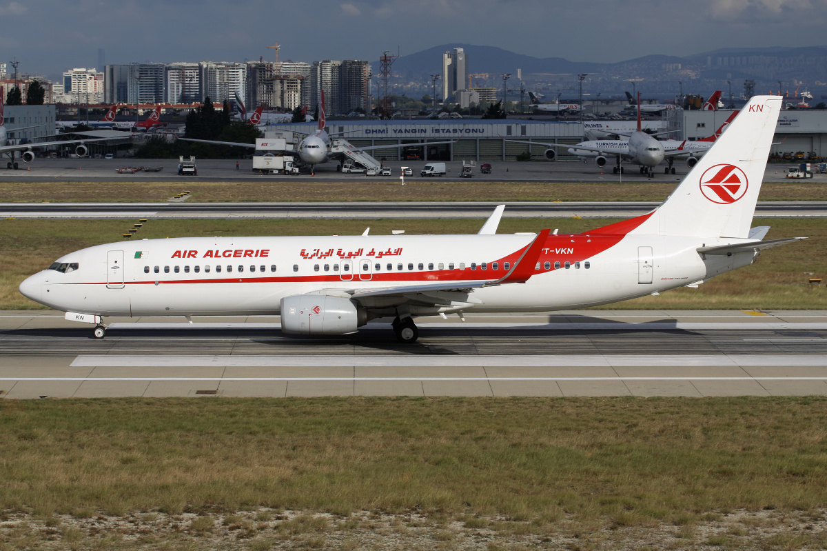 7T-VKN, Air Algerie (Aircraft » Istanbul Atatürk Airport » Boeing 737-800)