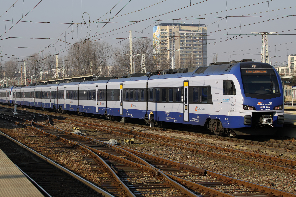 L-4292 ED160-002 (FLIRT 200, "20 Years of PKP Intercity" sticker) (Vehicles » Trains and Locomotives » Stadler FLIRT3)