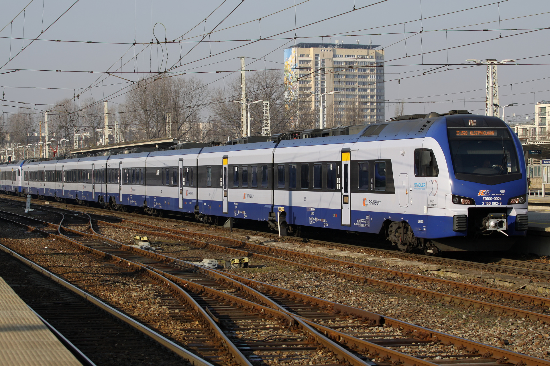 L-4292 ED160-002 (FLIRT 200, 20 Years of PKP Intercity sticker) (Vehicles » Trains and Locomotives » Stadler FLIRT3)