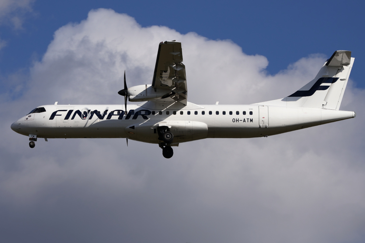 OH-ATM, Finnair (NORRA Nordic Regional Airlines) (Samoloty » Spotting na EPWA » ATR 72)