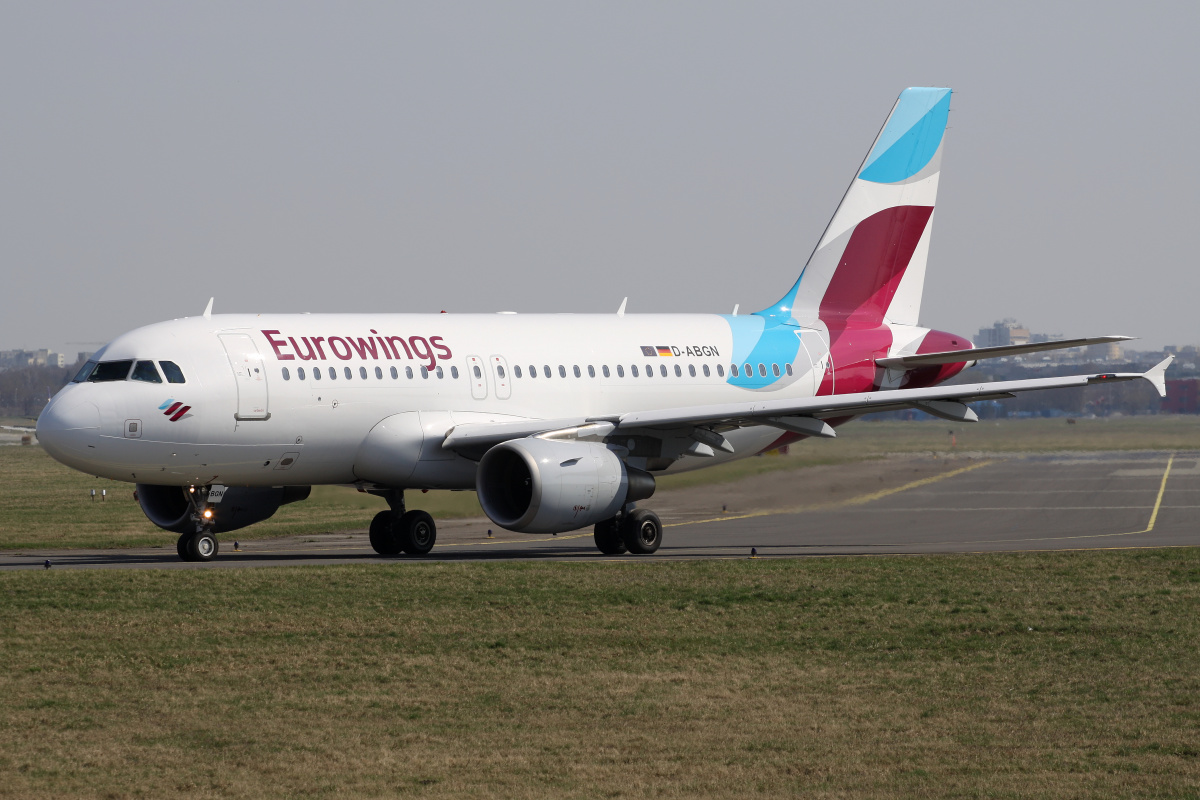 D-ABGN, Eurowings (Samoloty » Spotting na EPWA » Airbus A319-100)