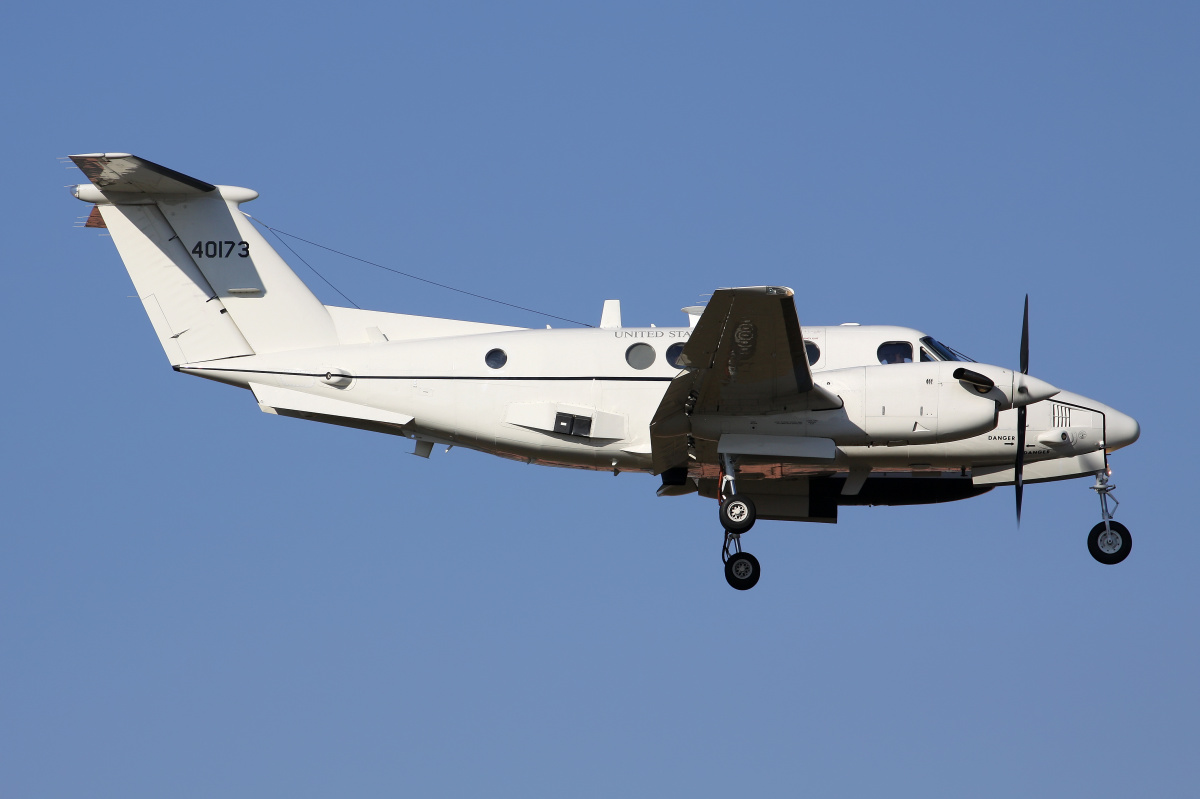 B200C - C-12U-3 Huron, 84-0173, U.S. Air Force (Aircraft » EPWA Spotting » Beechcraft King Air)