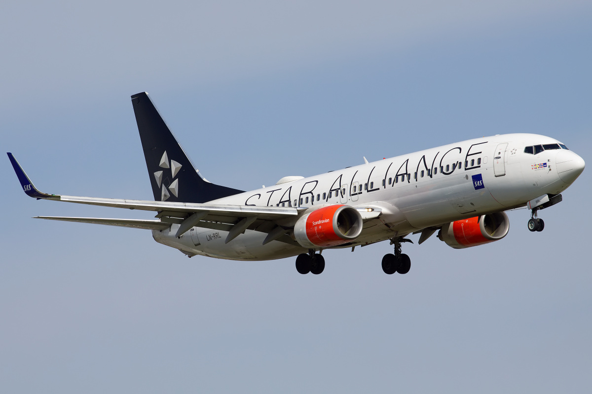 LN-RRL, SAS Scandinavian Airlines (malowanie Star Alliance) (Samoloty » Spotting na EPWA » Boeing 737-800)