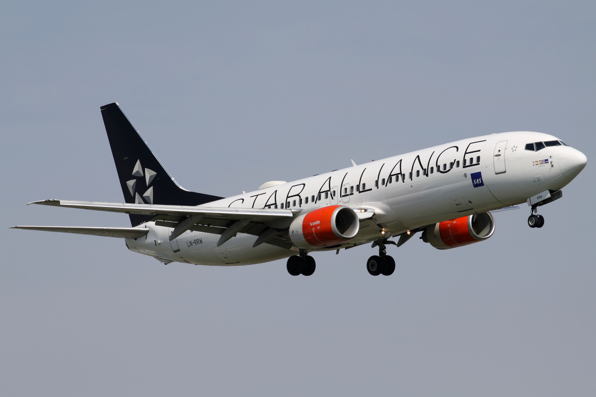 LN-RRW, SAS Scandinavian Airlines (malowanie Star Alliance) (Samoloty » Spotting na EPWA » Boeing 737-800)