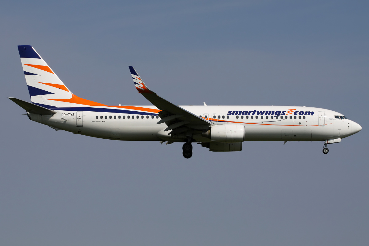 SP-TVZ (Samoloty » Spotting na EPWA » Boeing 737-800 » SmartWings)