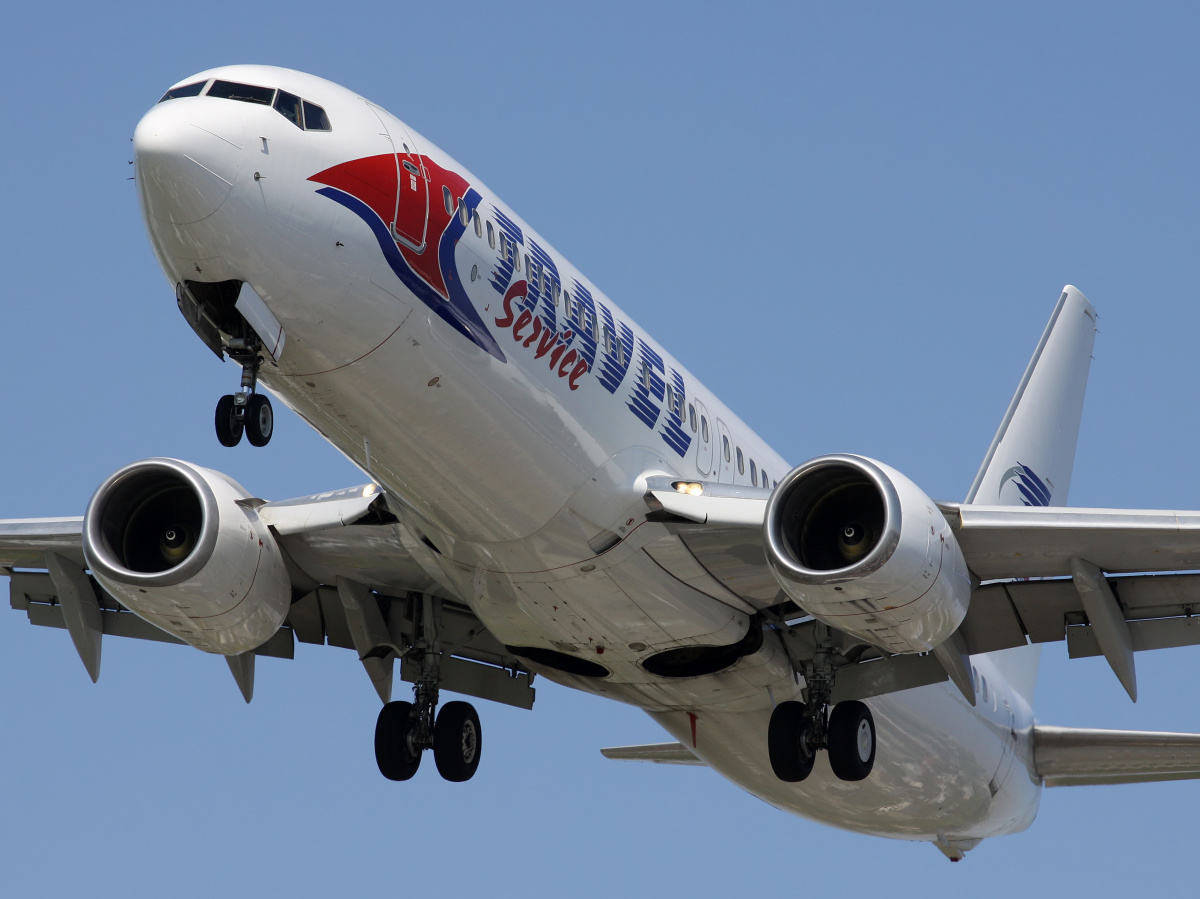 OM-GEX (AirExplore) (Aircraft » EPWA Spotting » Boeing 737-800 » Travel Service Airlines)