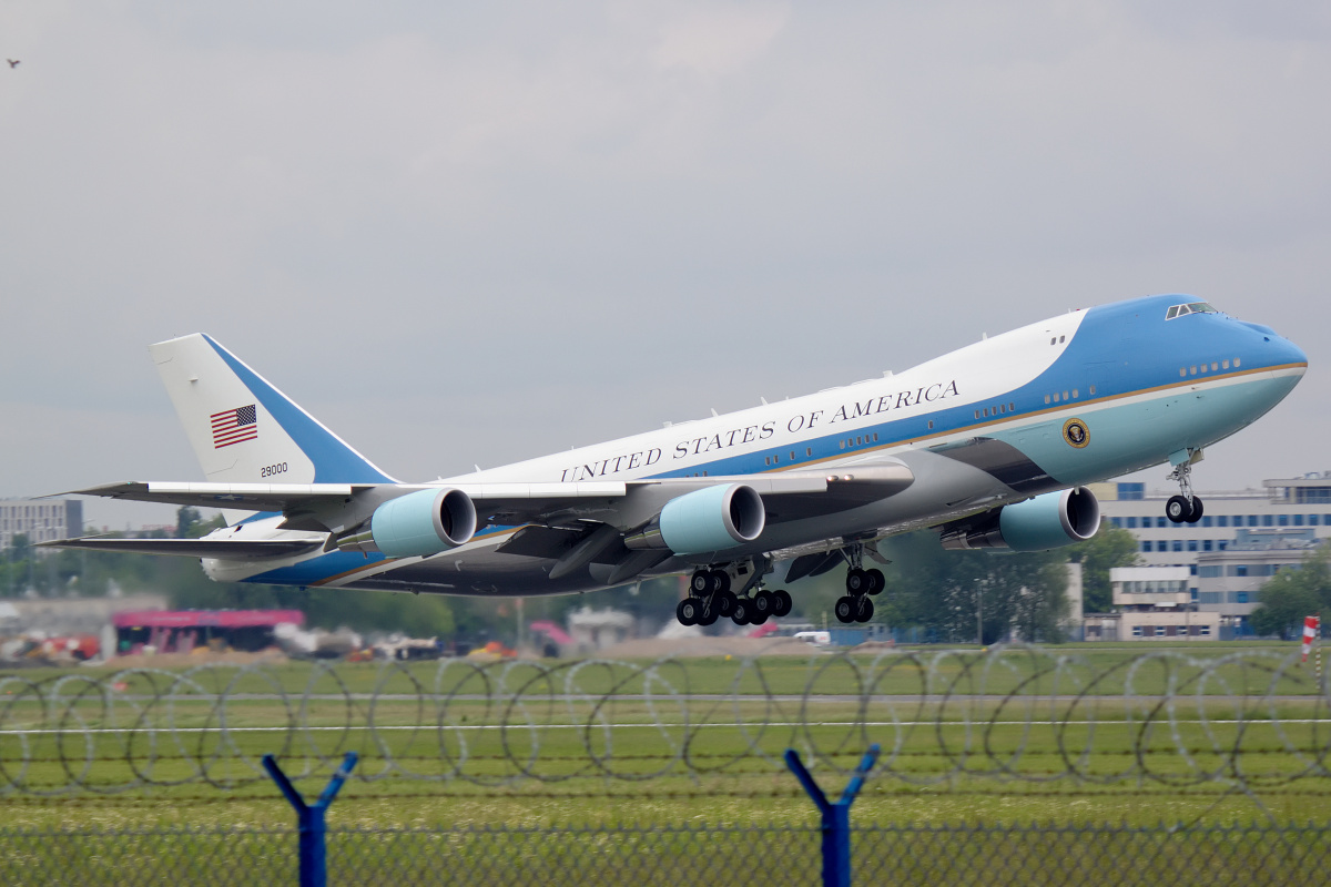 92-9000, Siły Powietrzne Stanów Zjednoczonych (Samoloty » Spotting na EPWA » Boeing 747-200 » VC-25A)