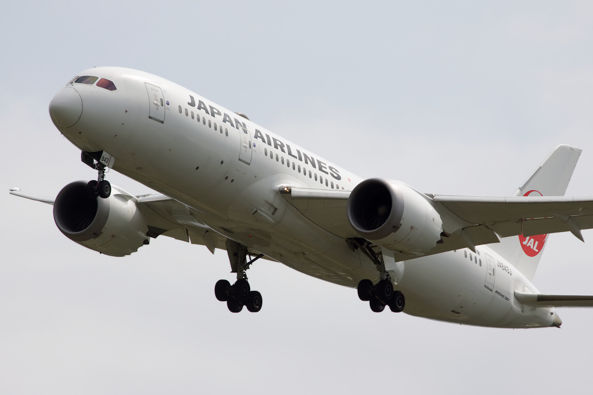 JA843J, Japan Airlines (Samoloty » Spotting na EPWA » Boeing 787-8 Dreamliner)