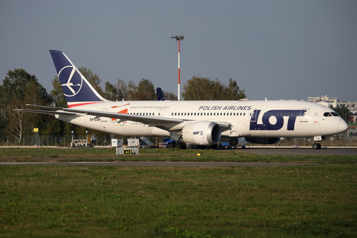 SP-LRH (Proud to fly the Polish Olympic Team livery) (Aircraft » EPWA Spotting » Boeing 787-8 Dreamliner » LOT Polish Airlines)