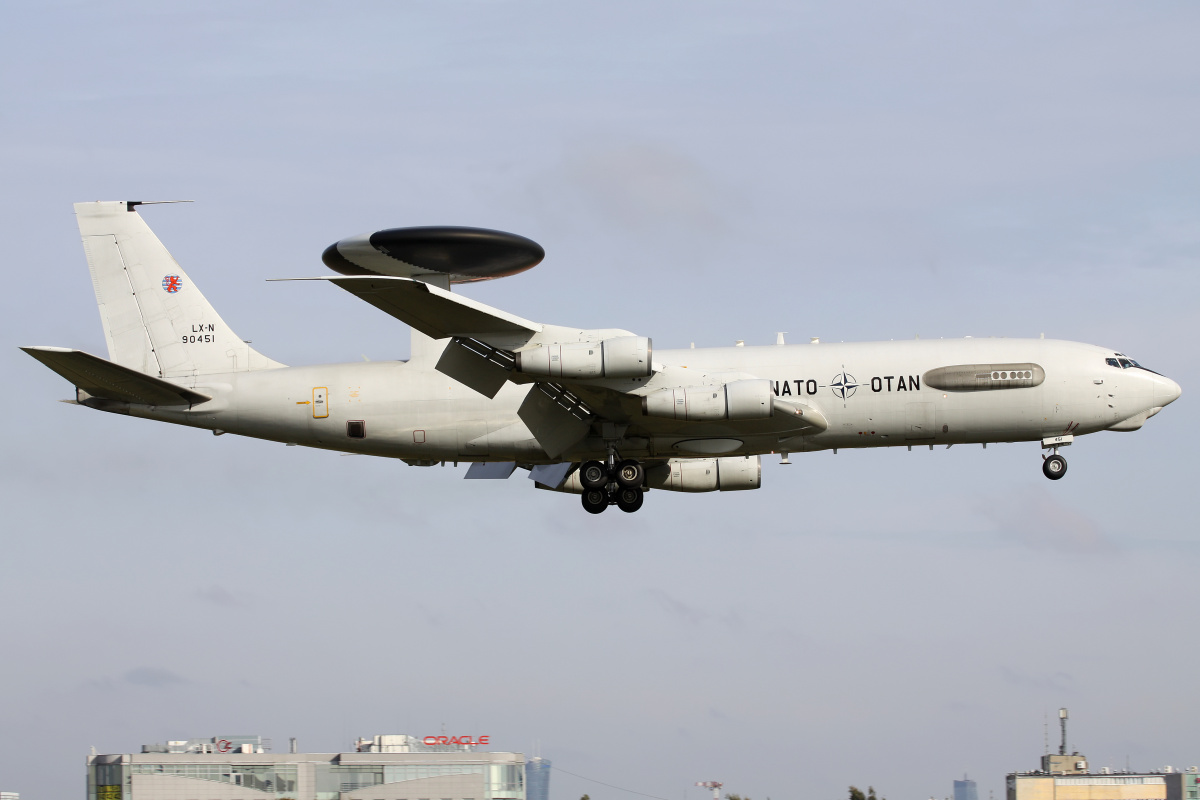 LX-N 90451, NATO Airborne Early Warning Force (Aircraft » EPWA Spotting » Boeing E-3A Sentry)