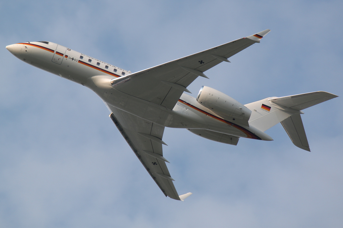 Global 5000, 14+03, German Air Force (Luftwaffe) (Samoloty » Spotting na EPWA » Bombardier BD-700 Global Express)