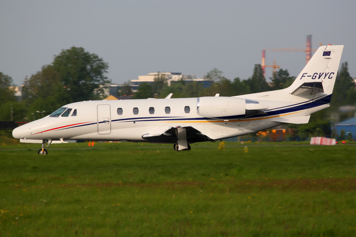 Citation XLS, F-GVYC, Lyreco SAS (Samoloty » Spotting na EPWA » Cessna 560XL)