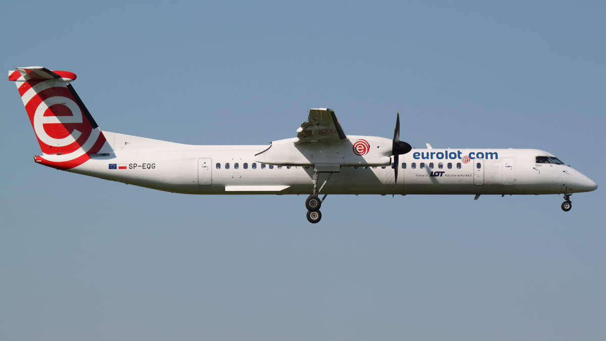 SP-EQG (Samoloty » Spotting na EPWA » De Havilland Canada DHC-8 Dash 8 » EuroLOT)