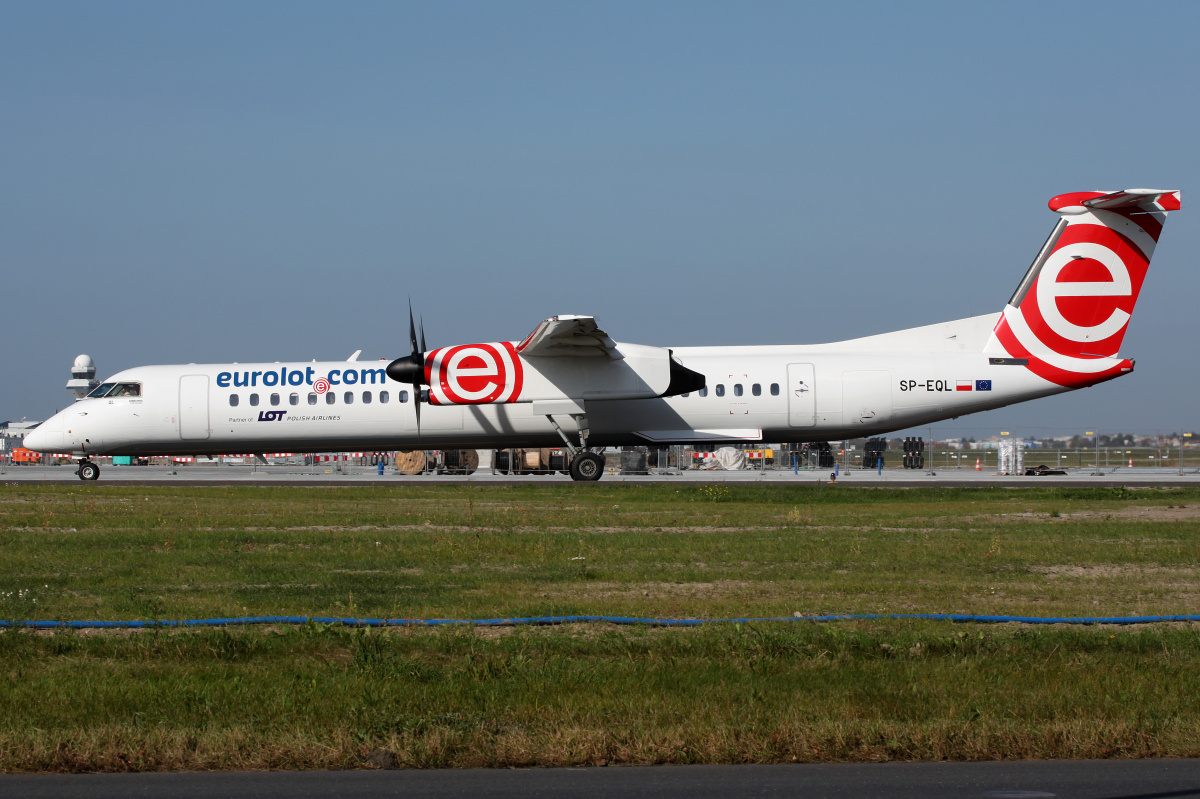 SP-EQL (Samoloty » Spotting na EPWA » De Havilland Canada DHC-8 Dash 8 » EuroLOT)