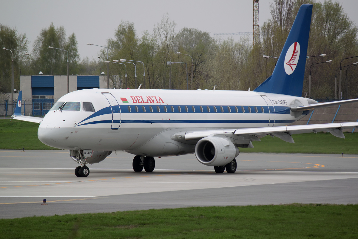 EW-340PO, Belavia (Aircraft » EPWA Spotting » Embraer E175 (ERJ-170-200))