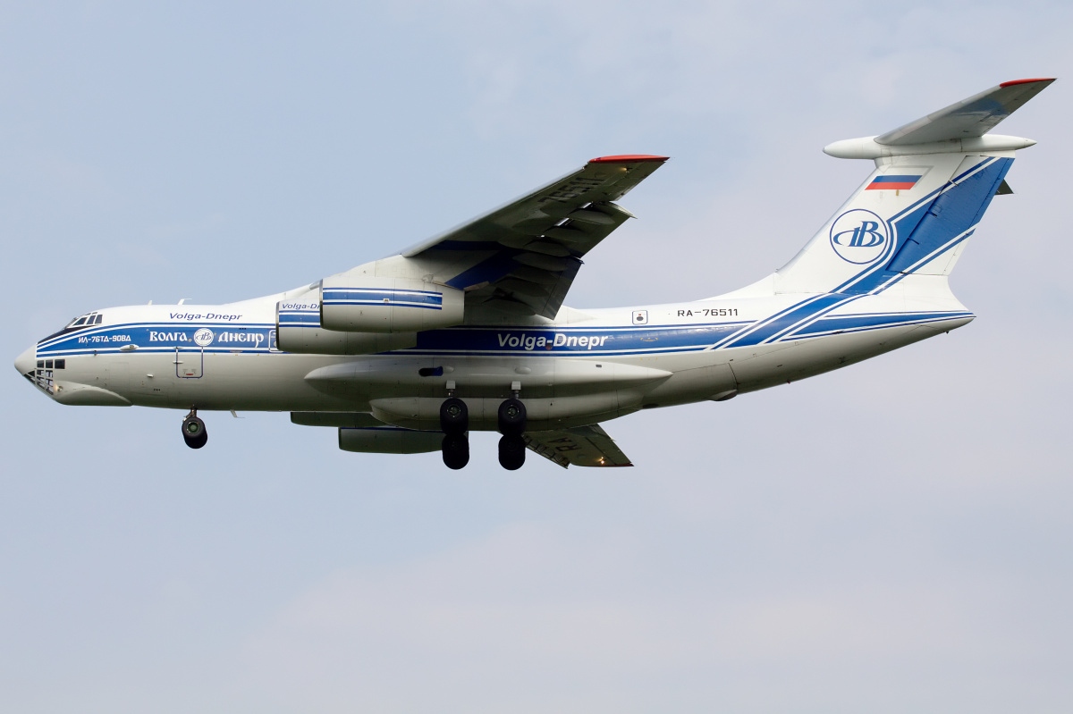 Il-76TD-90WD, RA-76511, Volga Dnepr (Samoloty » Spotting na EPWA » Iliuszyn Ił-76)