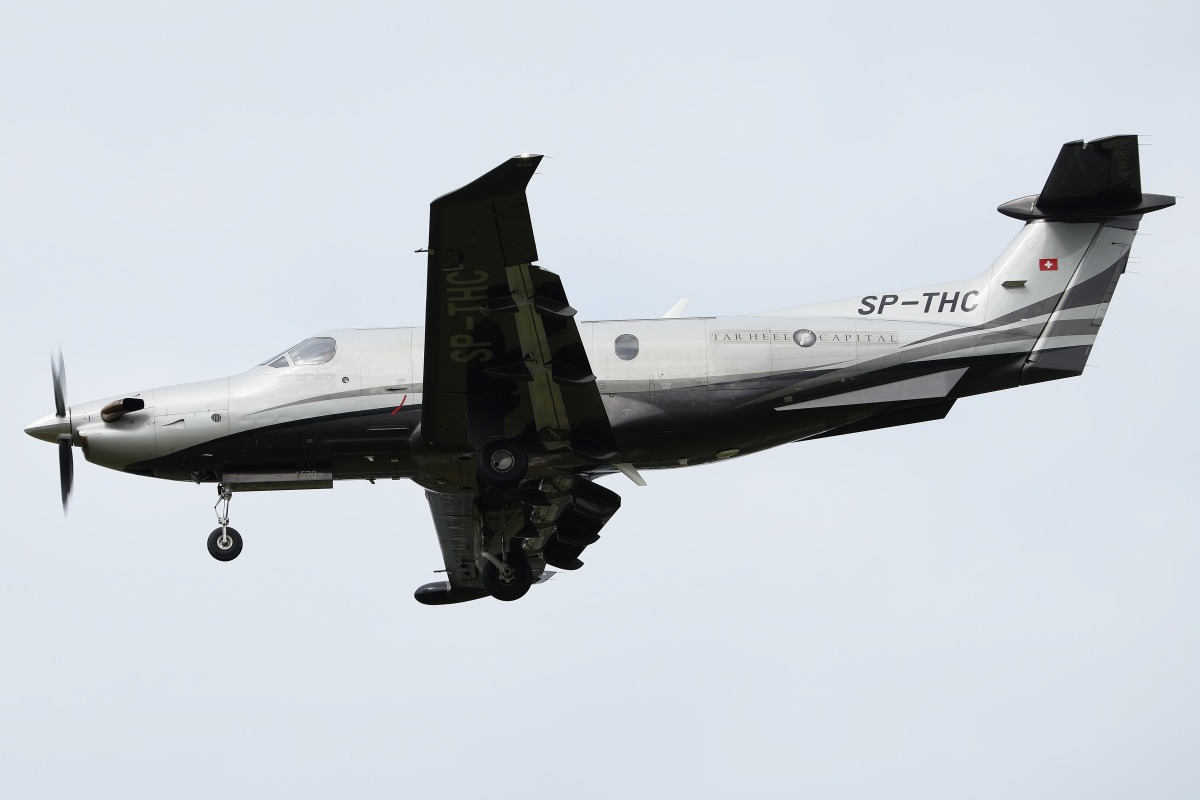 PC-12/47E, SP-THC, Goldwings Flight Academy (Tar Heel Capital) (Samoloty » Spotting na EPWA » Pilatus PC-12 i wersje pochodne)