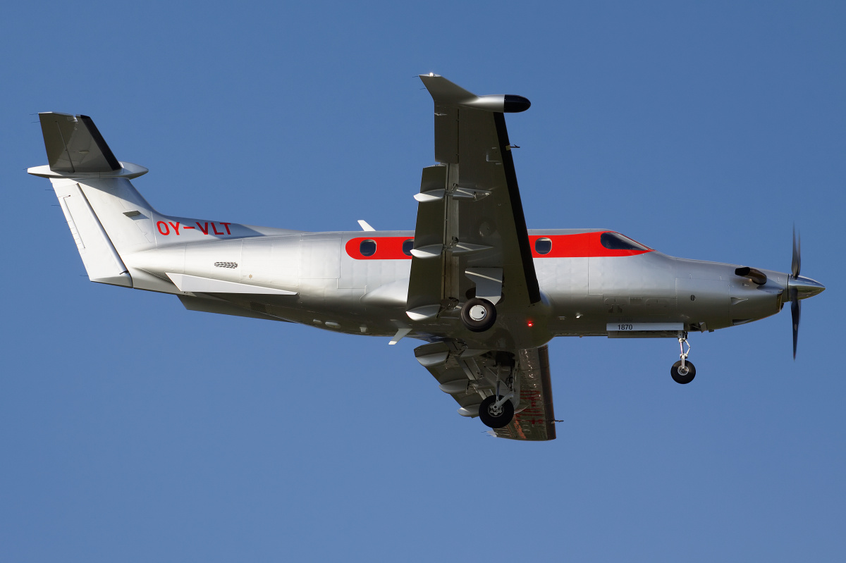 PC-12/47E, OY-VLT, Air Alsie (Samoloty » Spotting na EPWA » Pilatus PC-12 i wersje pochodne)