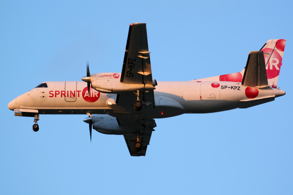 340AF, SP-KPZ (Samoloty » Spotting na EPWA » Saab 340 » 340A » SprintAir)