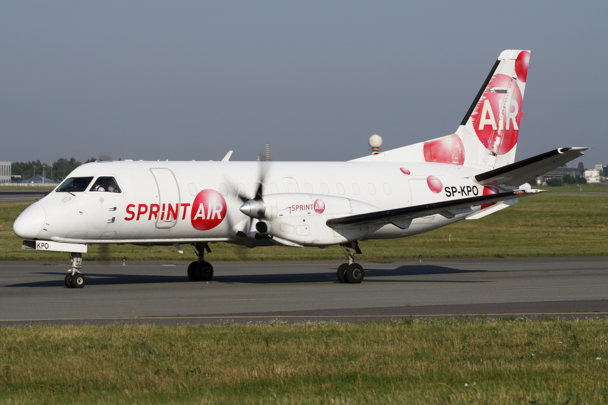 QC, SP-KPO (Samoloty » Spotting na EPWA » Saab 340 » 340A » SprintAir)