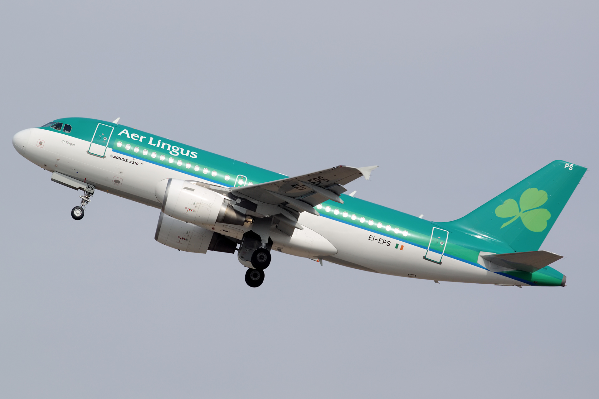 EI-EPS, Aer Lingus (Samoloty » Spotting na EPWA » Airbus A319-100)