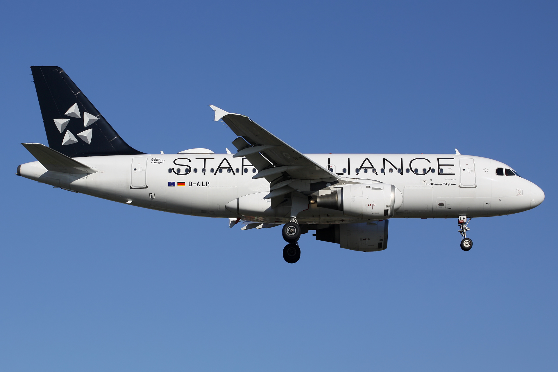 D-AILP, Lufthansa CityLine (malowanie Star Alliance) (Samoloty » Spotting na EPWA » Airbus A319-100 » Lufthansa)