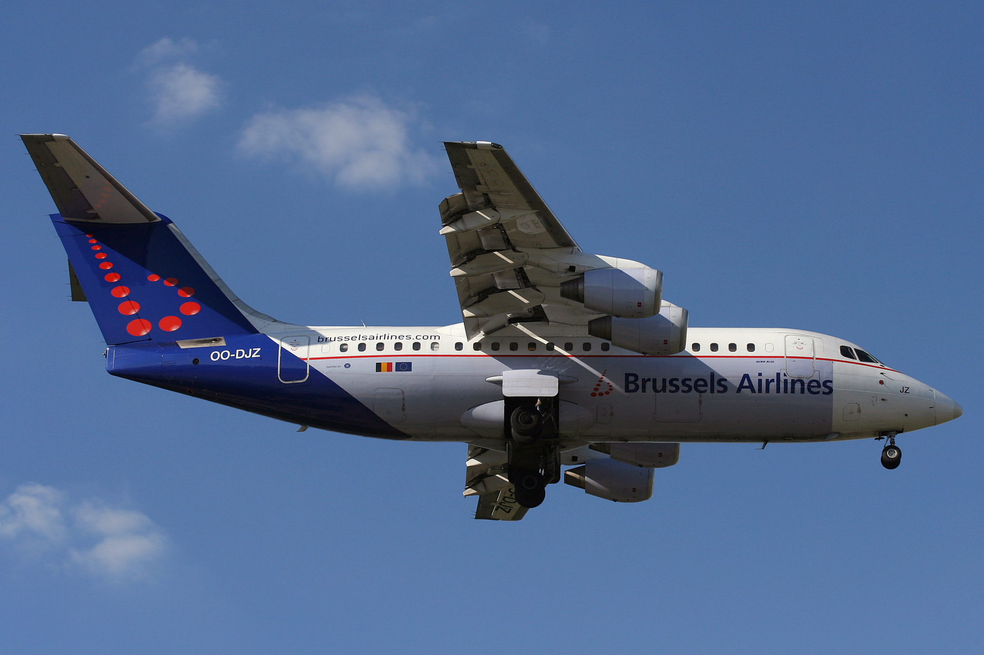 OO-DJZ (Aircraft » EPWA Spotting » BAe 146 and revisions » Avro RJ85 » Brussels Airlines)