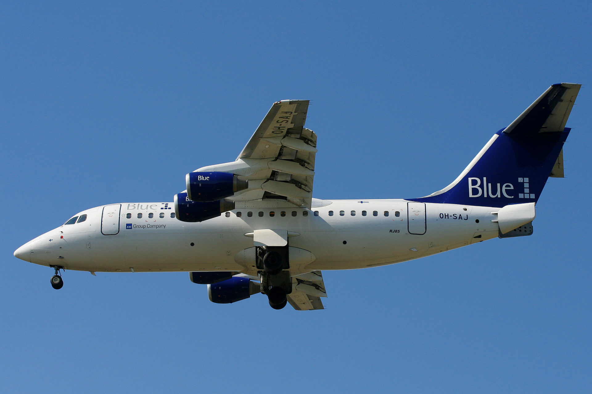 OH-SAJ, Blue1 (Samoloty » Spotting na EPWA » BAe 146 i pochodne wersje » Avro RJ85)