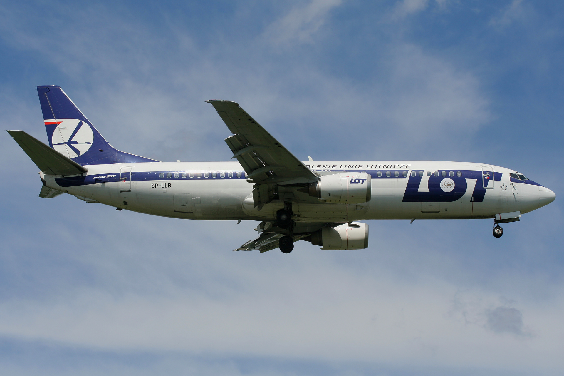 SP-LLB (80th Anniversary sticker) (Aircraft » EPWA Spotting » Boeing 737-400 » LOT Polish Airlines)