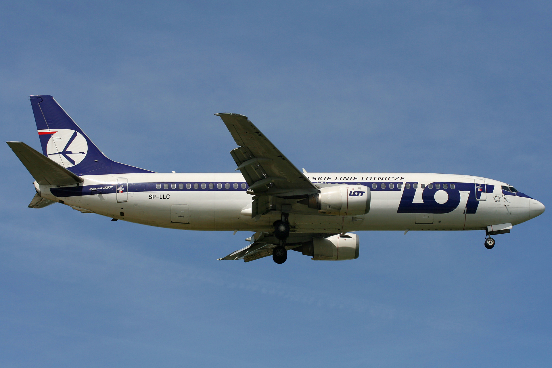 SP-LLC (Samoloty » Spotting na EPWA » Boeing 737-400 » Polskie Linie Lotnicze LOT)