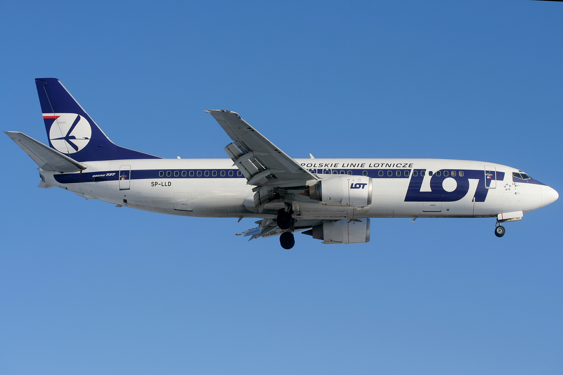 SP-LLD (Samoloty » Spotting na EPWA » Boeing 737-400 » Polskie Linie Lotnicze LOT)