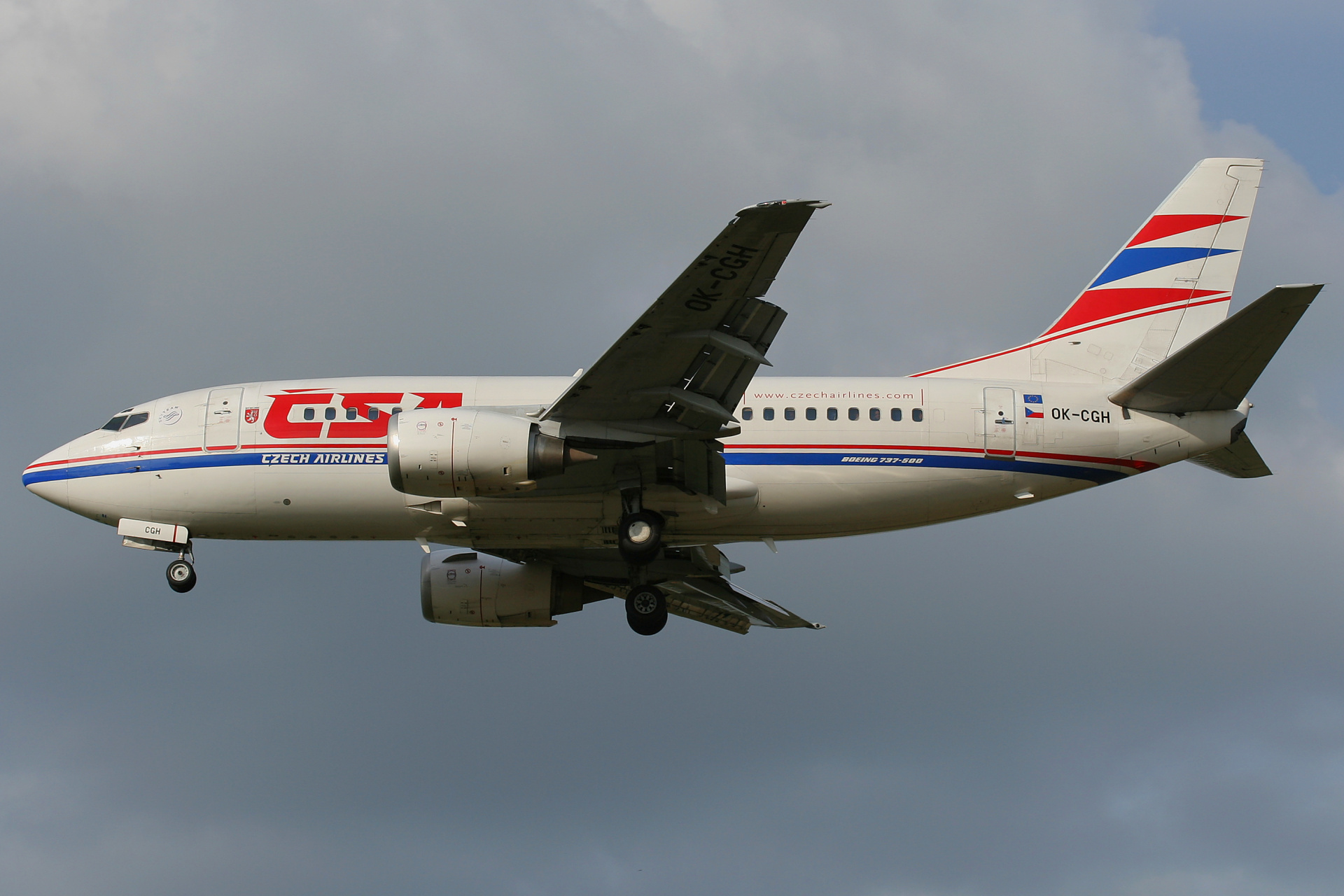 OK-CGH (Samoloty » Spotting na EPWA » Boeing 737-500 » CSA Czech Airlines)