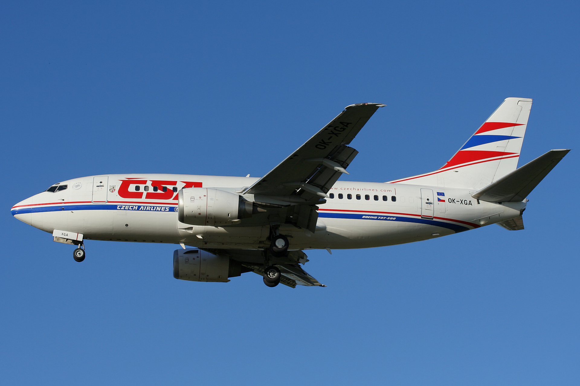 OK-XGA (Aircraft » EPWA Spotting » Boeing 737-500 » CSA Czech Airlines)