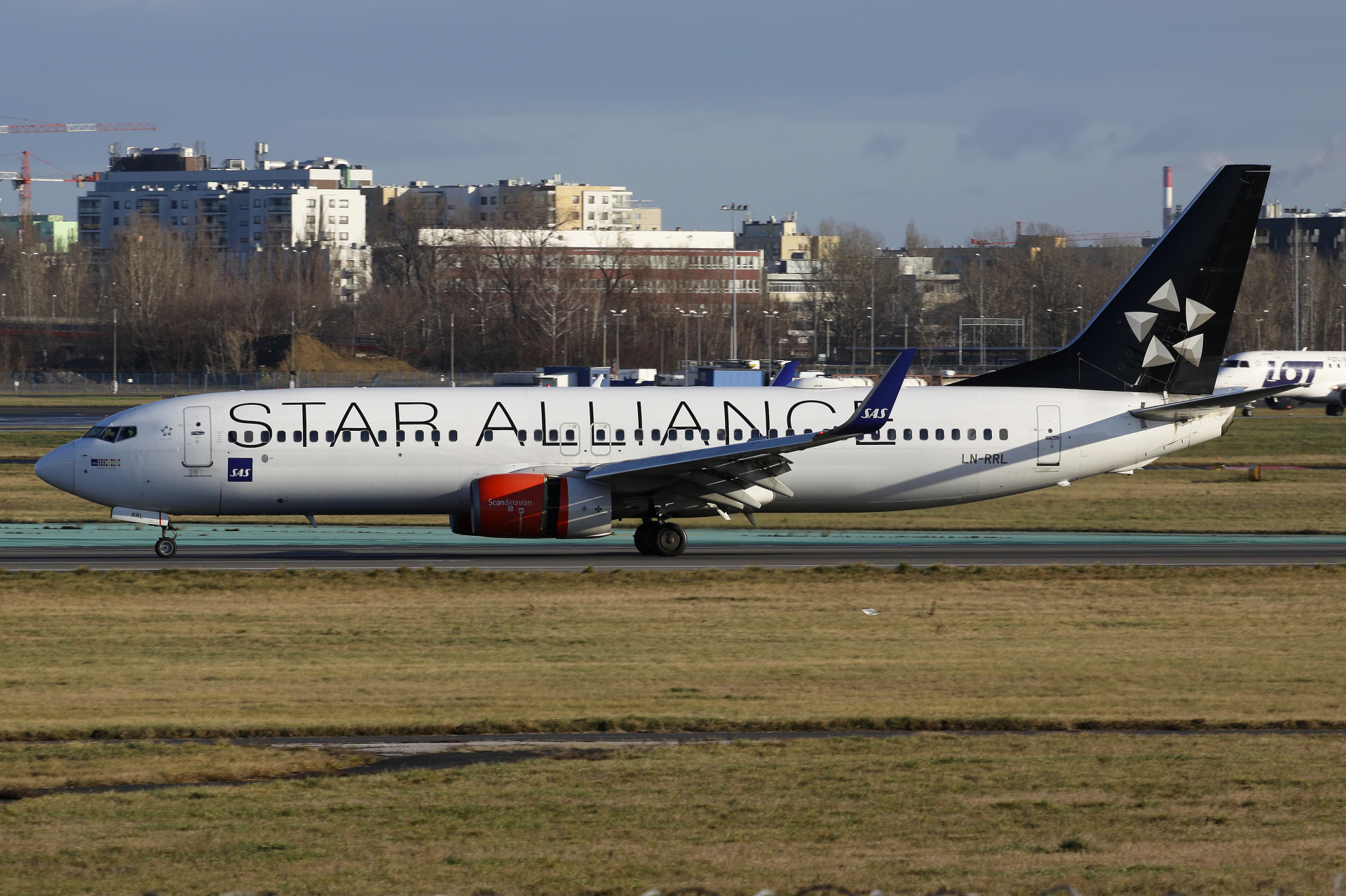 LN-RRL, SAS Scandinavian Airlines (malowanie Star Alliance) (Samoloty » Spotting na EPWA » Boeing 737-800)