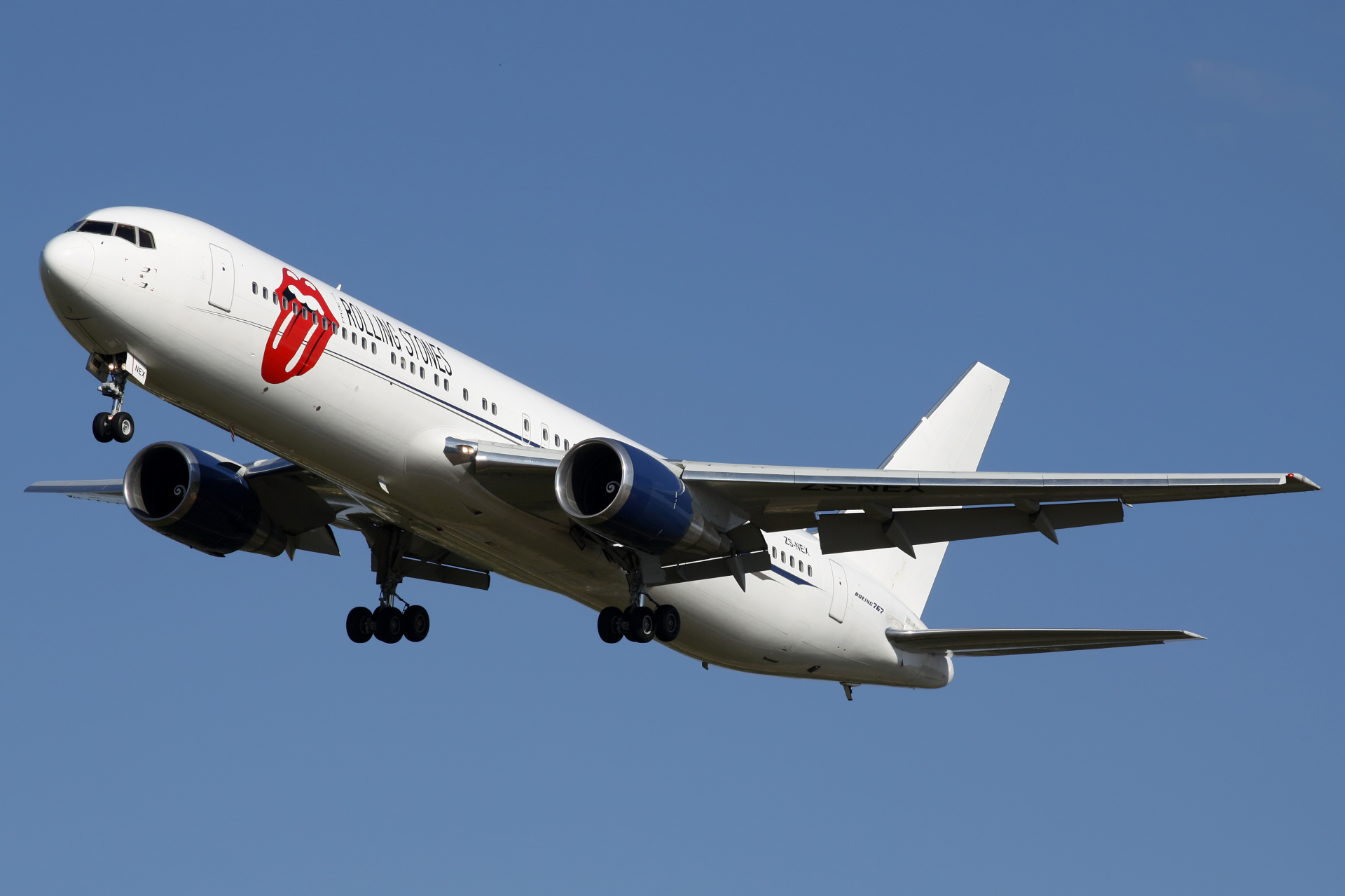 ZS-NEX, Aeronexus (The Rolling Stones livery) (Aircraft » EPWA Spotting » Boeing 767-300)