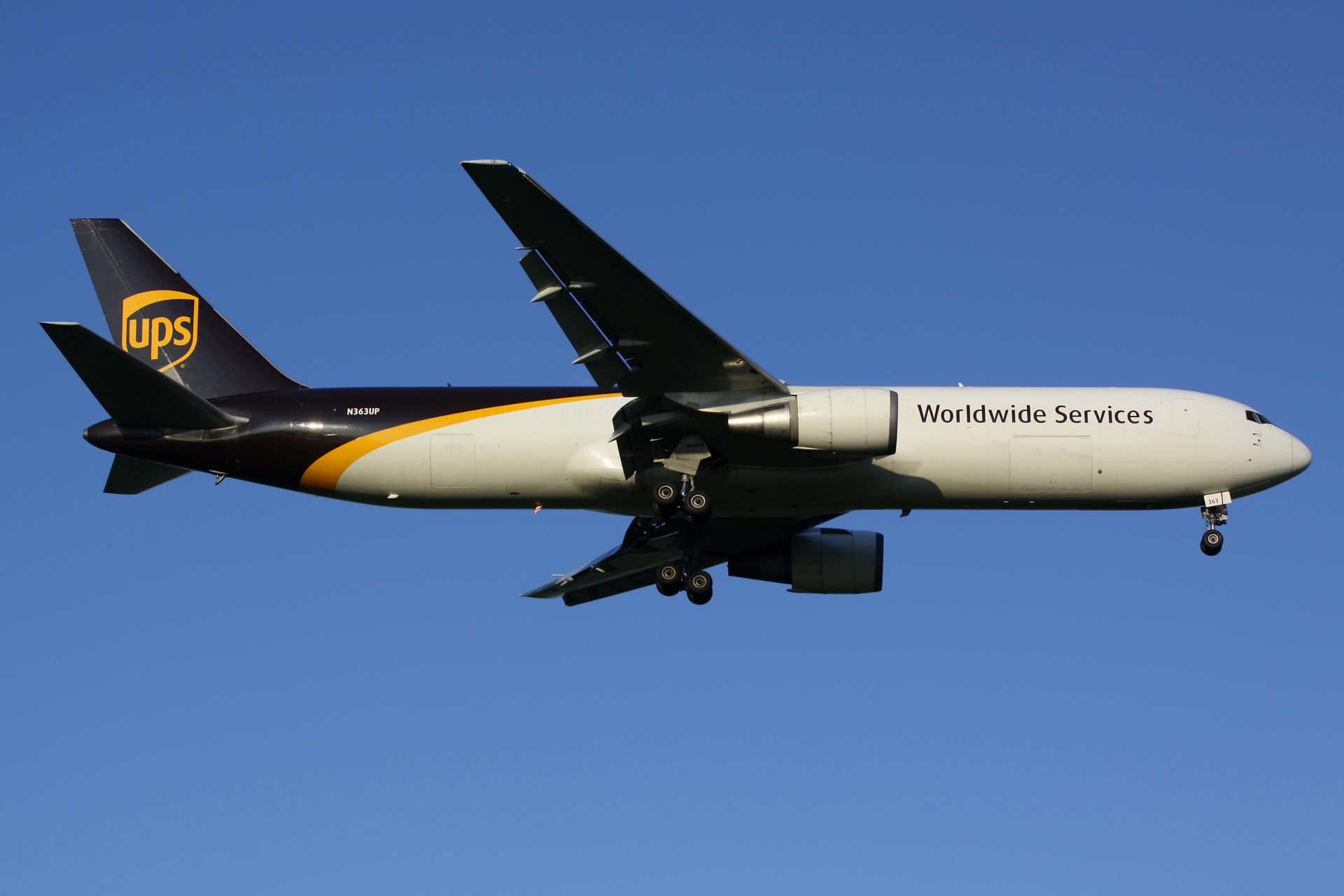 BCF, N363UP, United Parcel Service (UPS) Airlines (Samoloty » Spotting na EPWA » Boeing 767-300F)