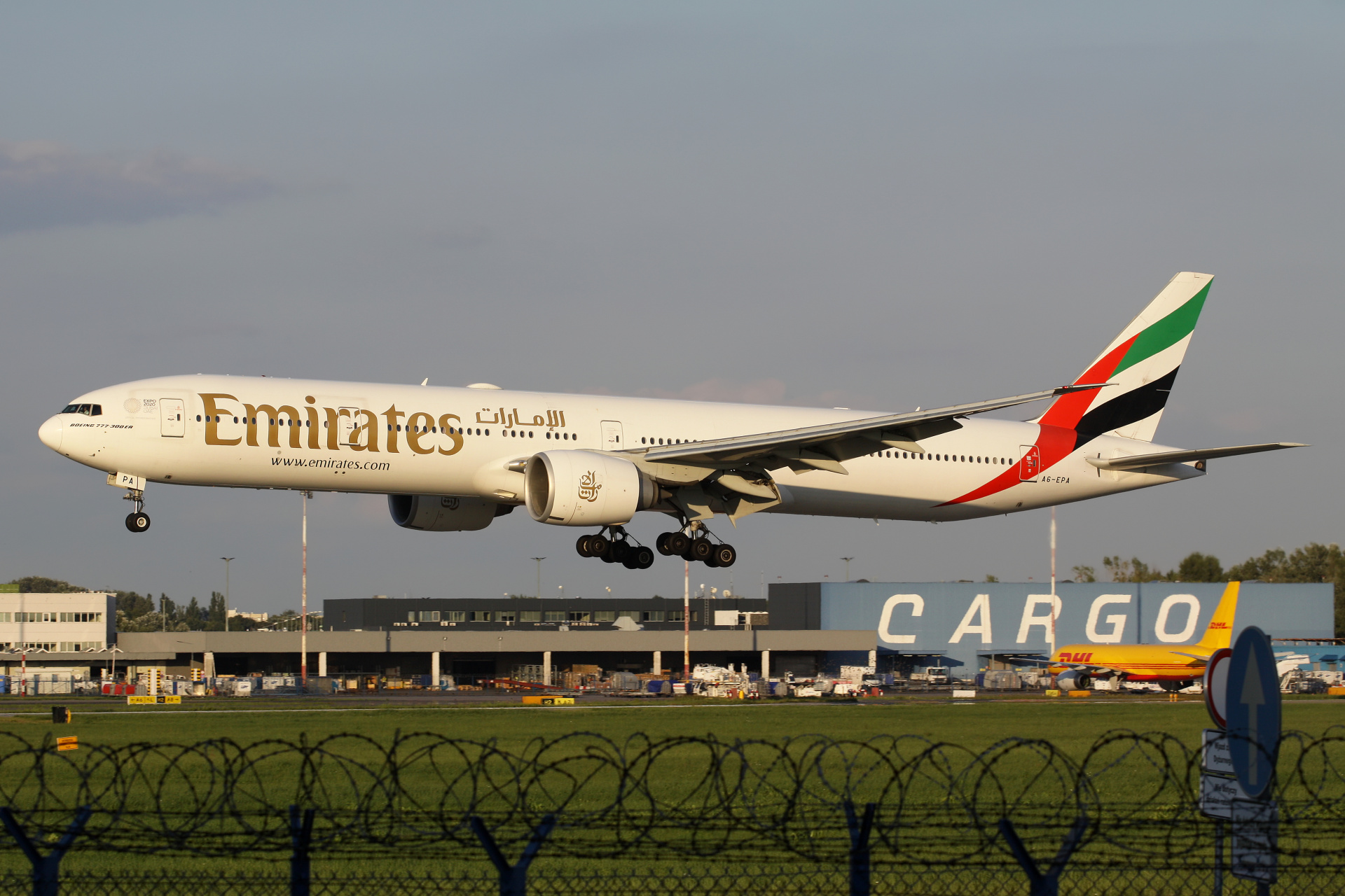 A6-EPA (EXPO 2020 Dubai sticker) (Aircraft » EPWA Spotting » Boeing 777-300ER » Emirates)
